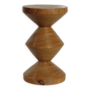 Tabouret Totem sculpté - massif style