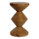 Totem stool carved from solid wood – Brutalist & Organic style