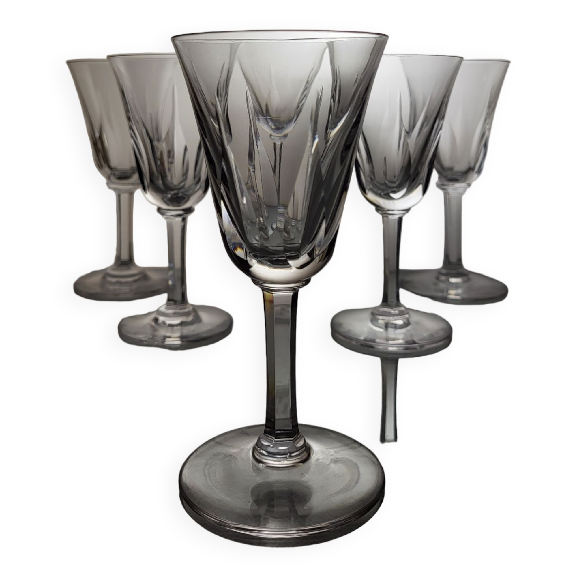 6 crystal saint louis wine glasses cerdanya model