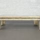 1980s coffee table in stone and glass marquetry