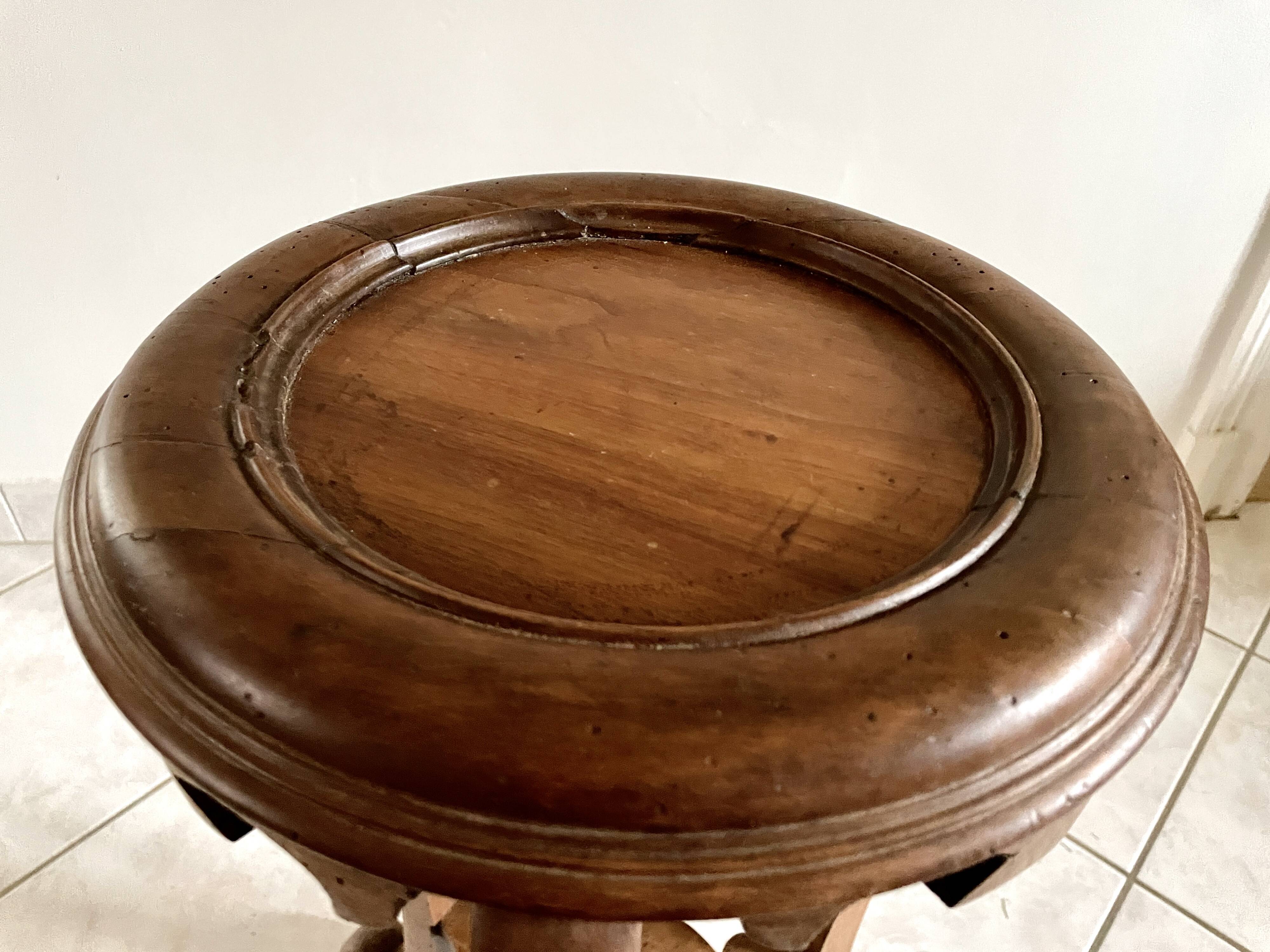 20th century walnut side table
