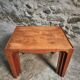 3 nesting tables made of cherry wood, France 1960