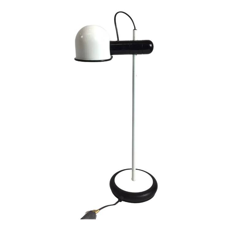 Lampe de chevet ou de bureau, blanche, vintage Fabbian
