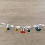 Large vintage coat rack in POP colors