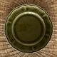5 Lunéville Moss Green dessert plates.