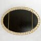 Erdecor Escaut retractable mirror tray • Gilded with fine gold • 1950