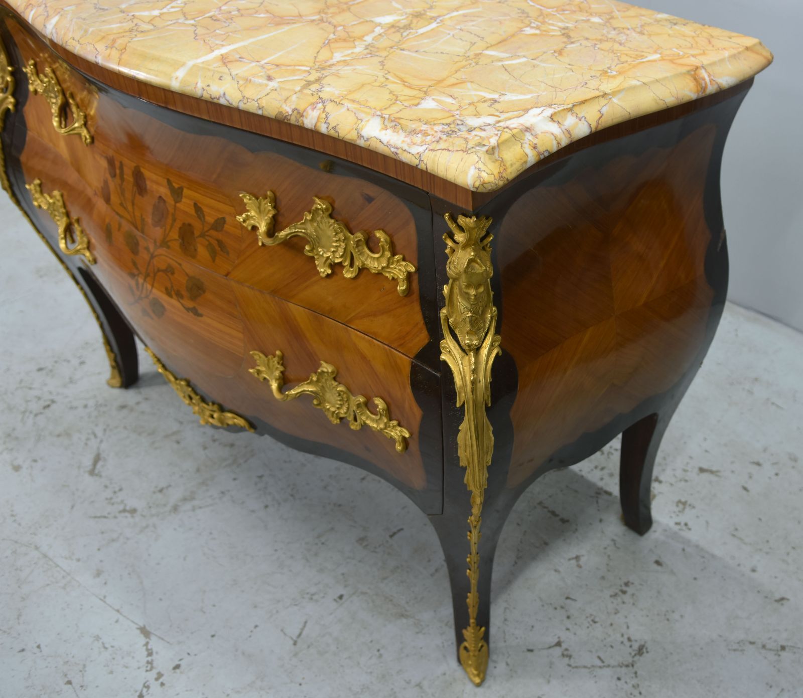 Louis XV floral marquetry dresser 1900