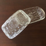 Glass butter dish