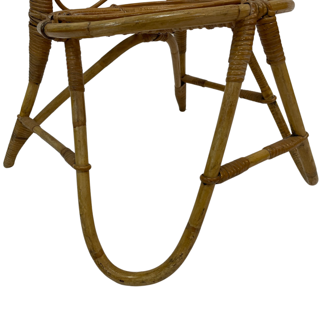 Vintage Rohe Noordwolde rattan chair