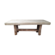 Brutalist solid oak coffee table