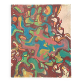 Huile sur panneau composition moderne par François