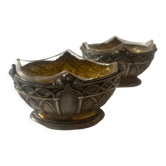2 salt shakers Saint Louis in silver
