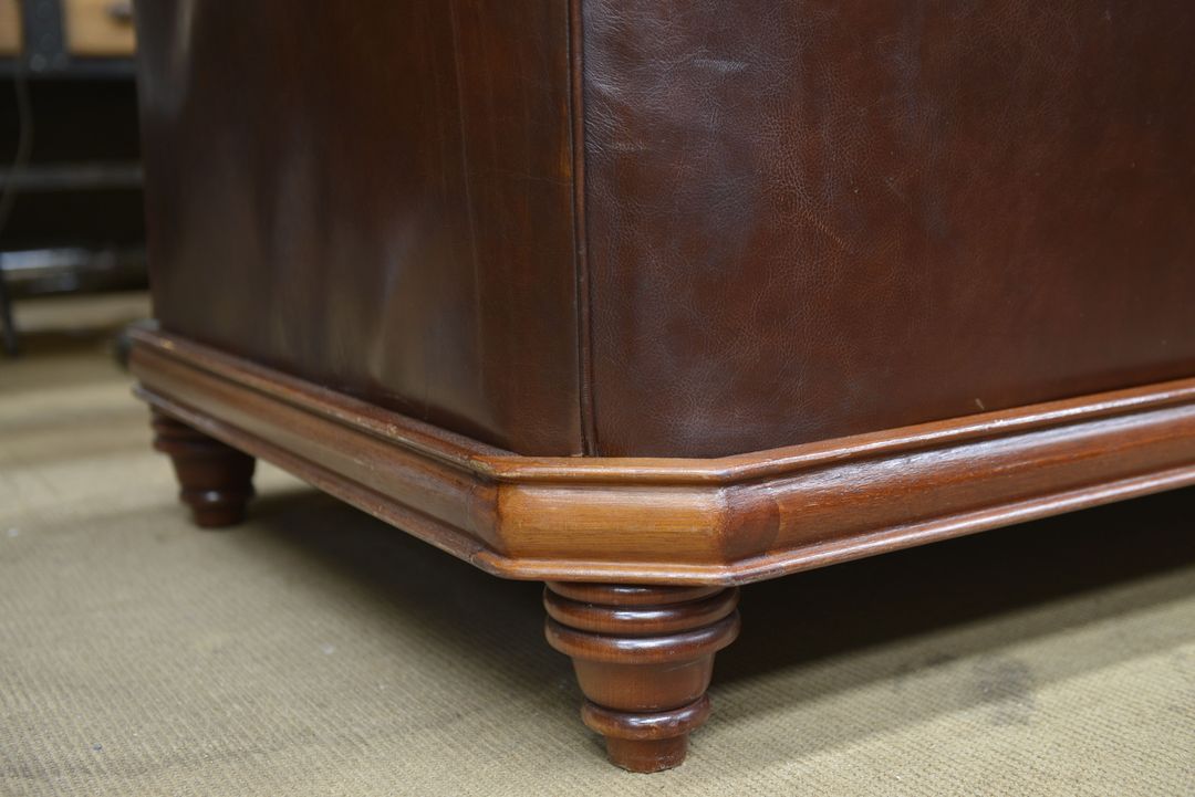 Chesterfield leather sofa