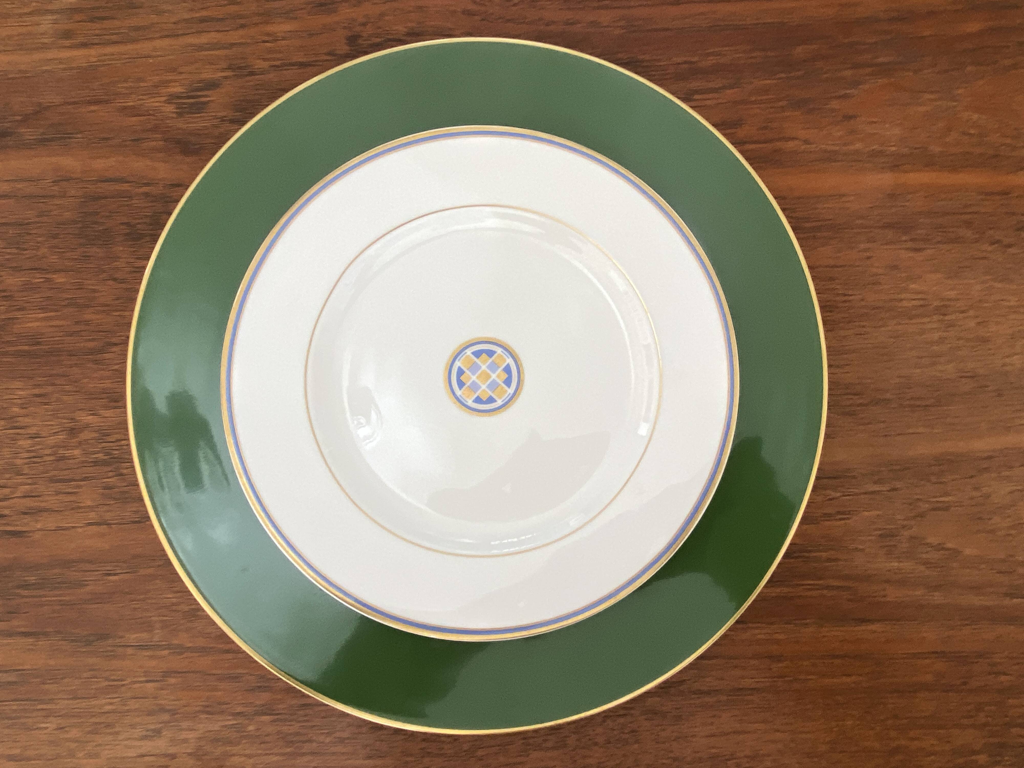 Bernardaud 6 large Limoges porcelain presentation plates
