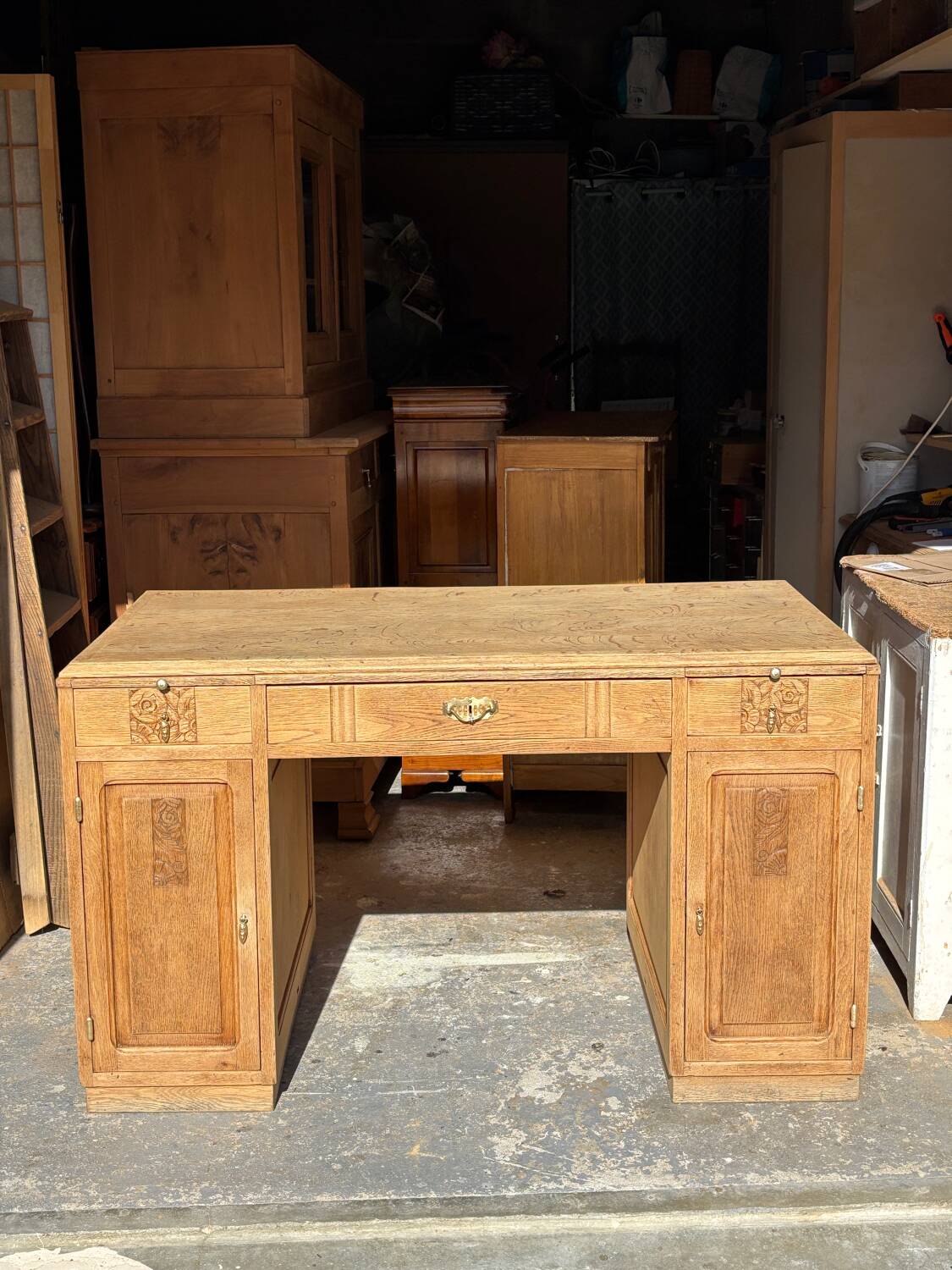 Bureau Art déco en chêne