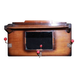 Vintage mahogany coat rack, 1950s