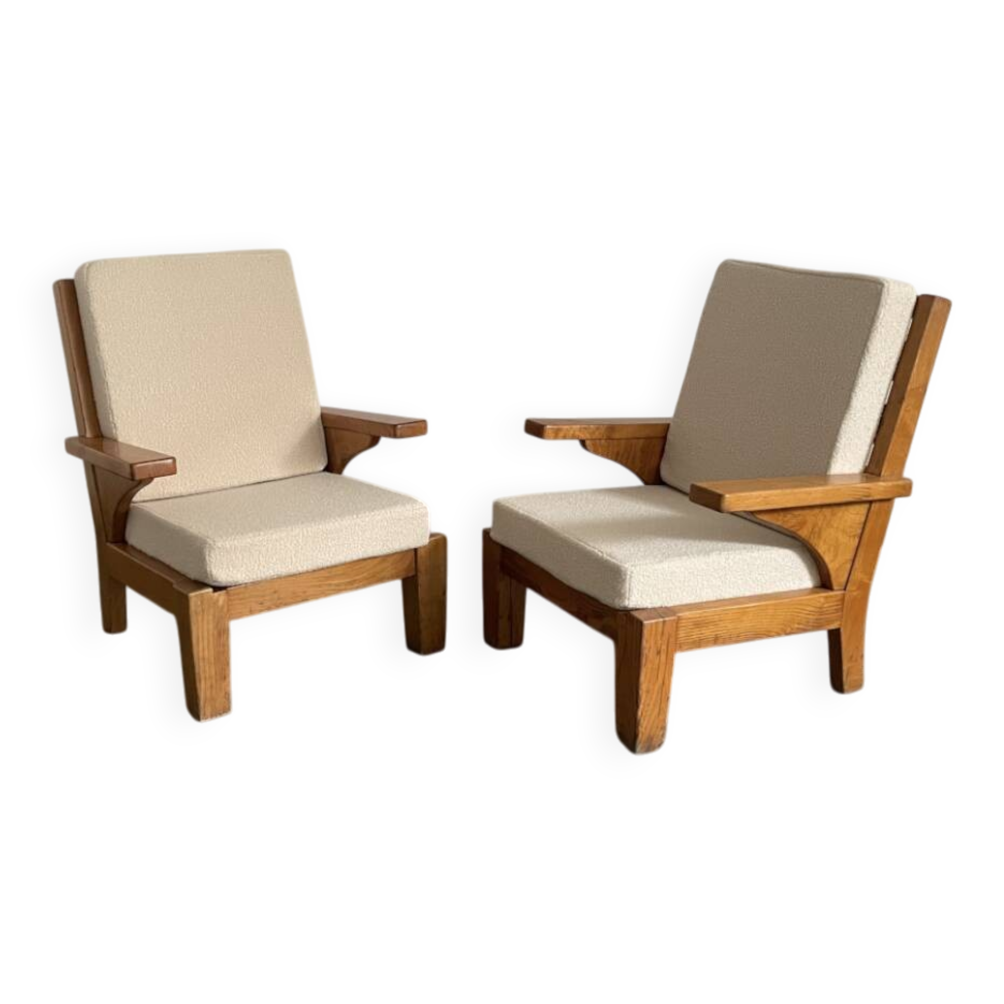 Paire de fauteuils vintage