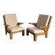 Paire de fauteuils vintage