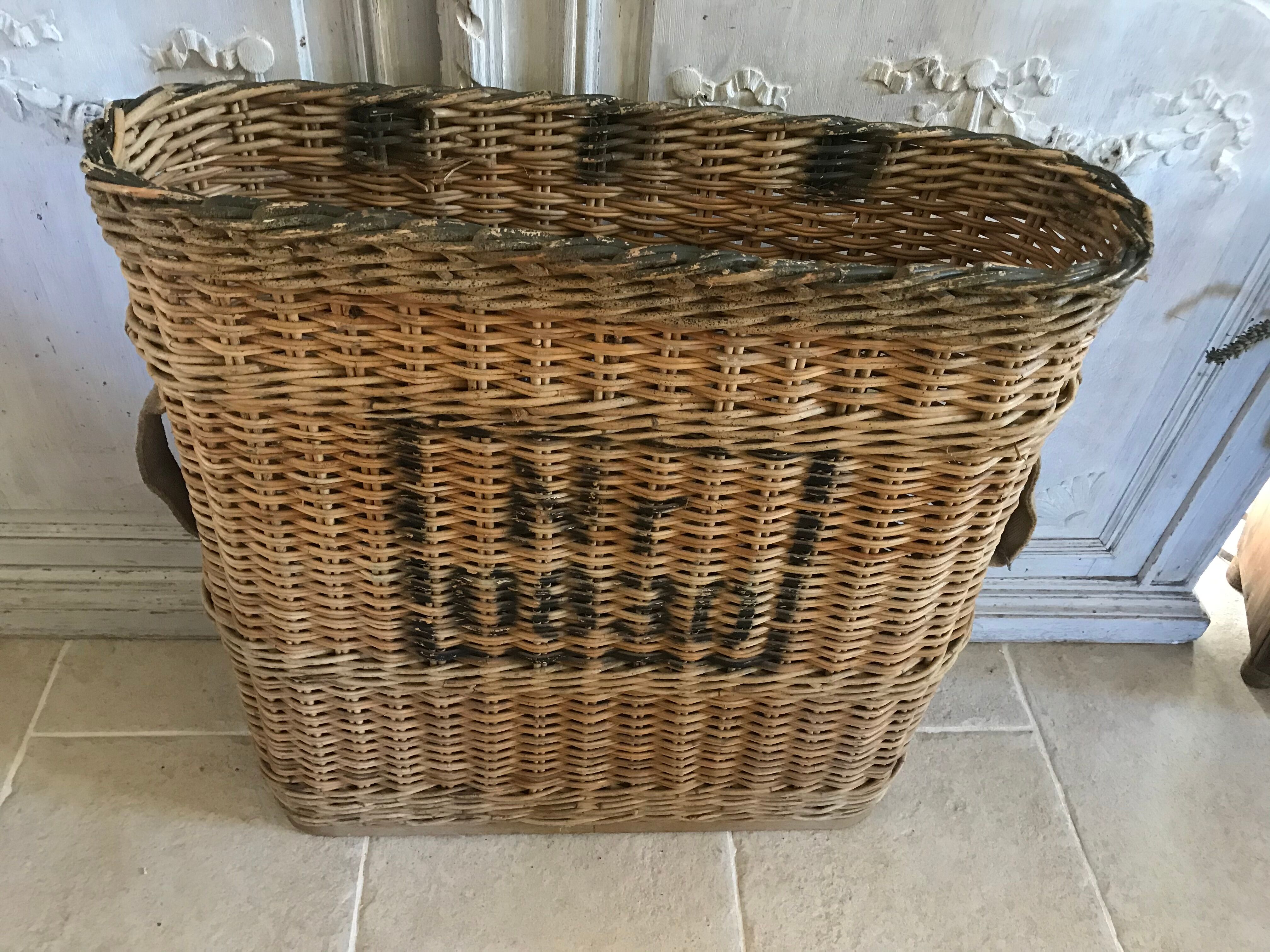 Rattan umbrella holder circa 1940