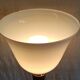 Mazda table lamp in wood and opaline - mid 20th century.