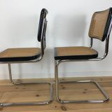 4 chairs Cesca B32 by Marcel Breuer