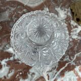 Moulded and cut crystal drageoir from Creusot Baccarat early 19th century