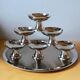 Lot de coupes et plateaux en inox