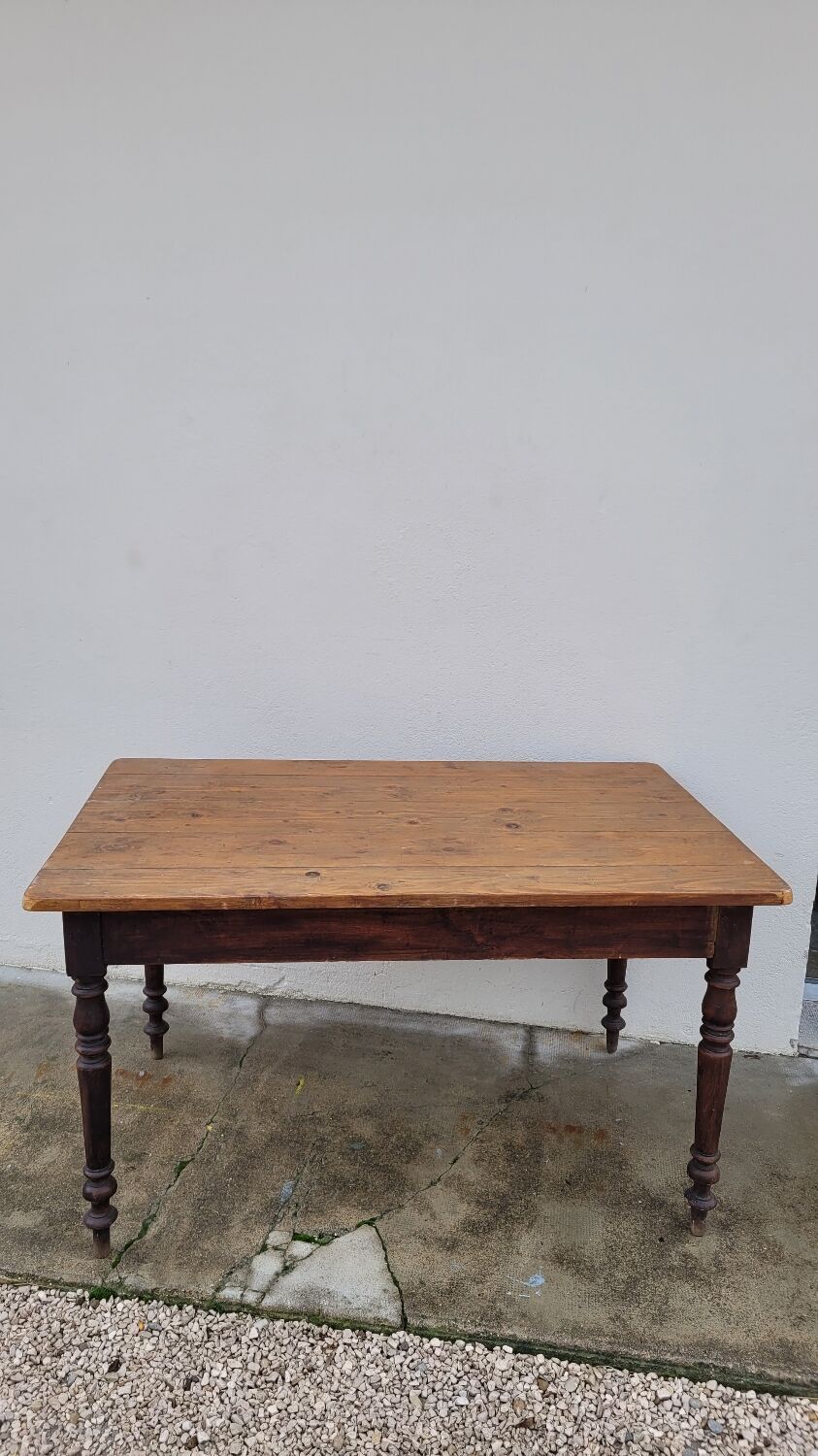 Antique Louis Philippe style farmhouse bistro table
