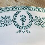Flat ironstone plate from Givors