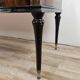Commode 6 tiroirs en bois, laiton et verre, années 60