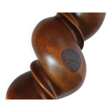 17th century light stand in solid walnut