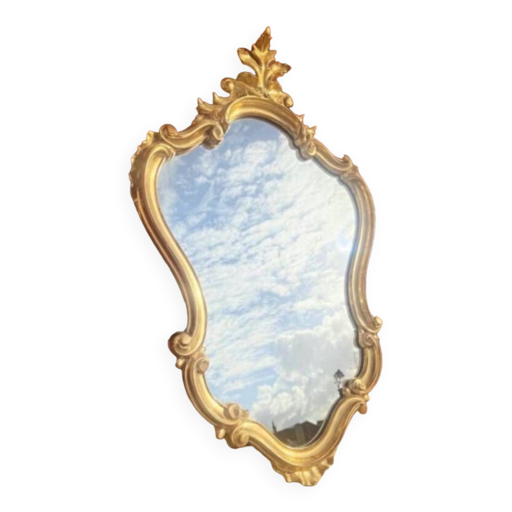 Louis XV style gilded mirror
