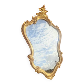 Miroir doré de style Louis XV
