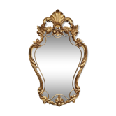 Miroir doré baroque esprit rocaille vintage 56x99cm