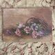 Painting bouquet, canvas on frame flowers 27X19.5