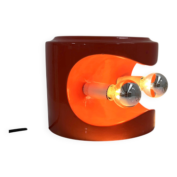 Lampe de table corail en céramique de Perdomello, 1970