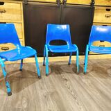 Set of 3 Kindergarten chair stamped RB