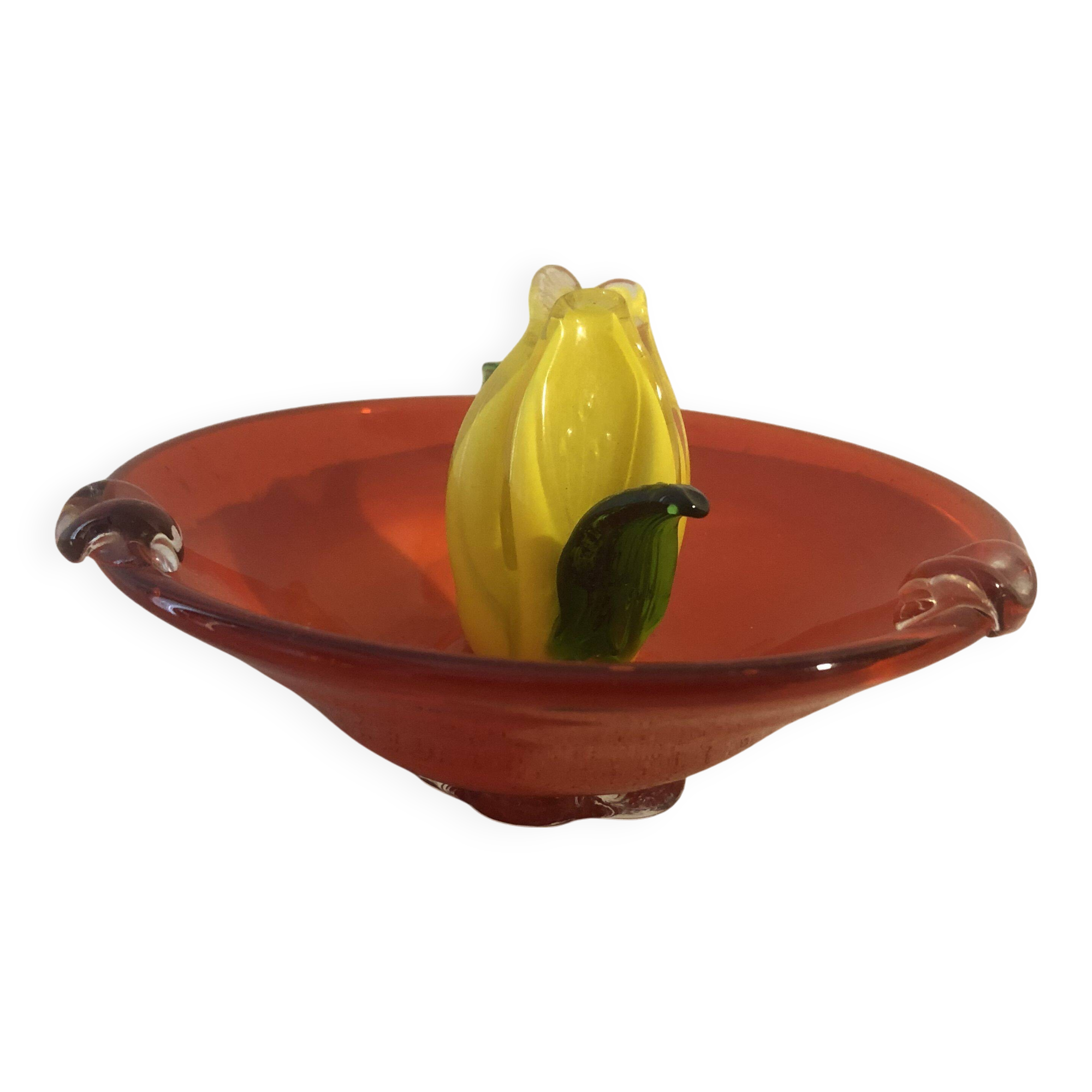 Blown glass ashtray