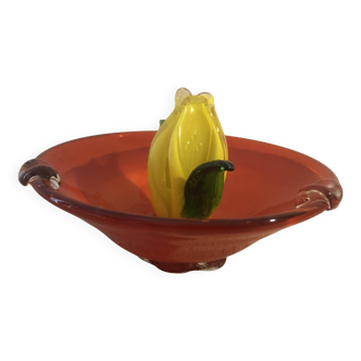 Blown glass ashtray