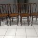 Suite de 4 chaises de bistrot vintage années 1960