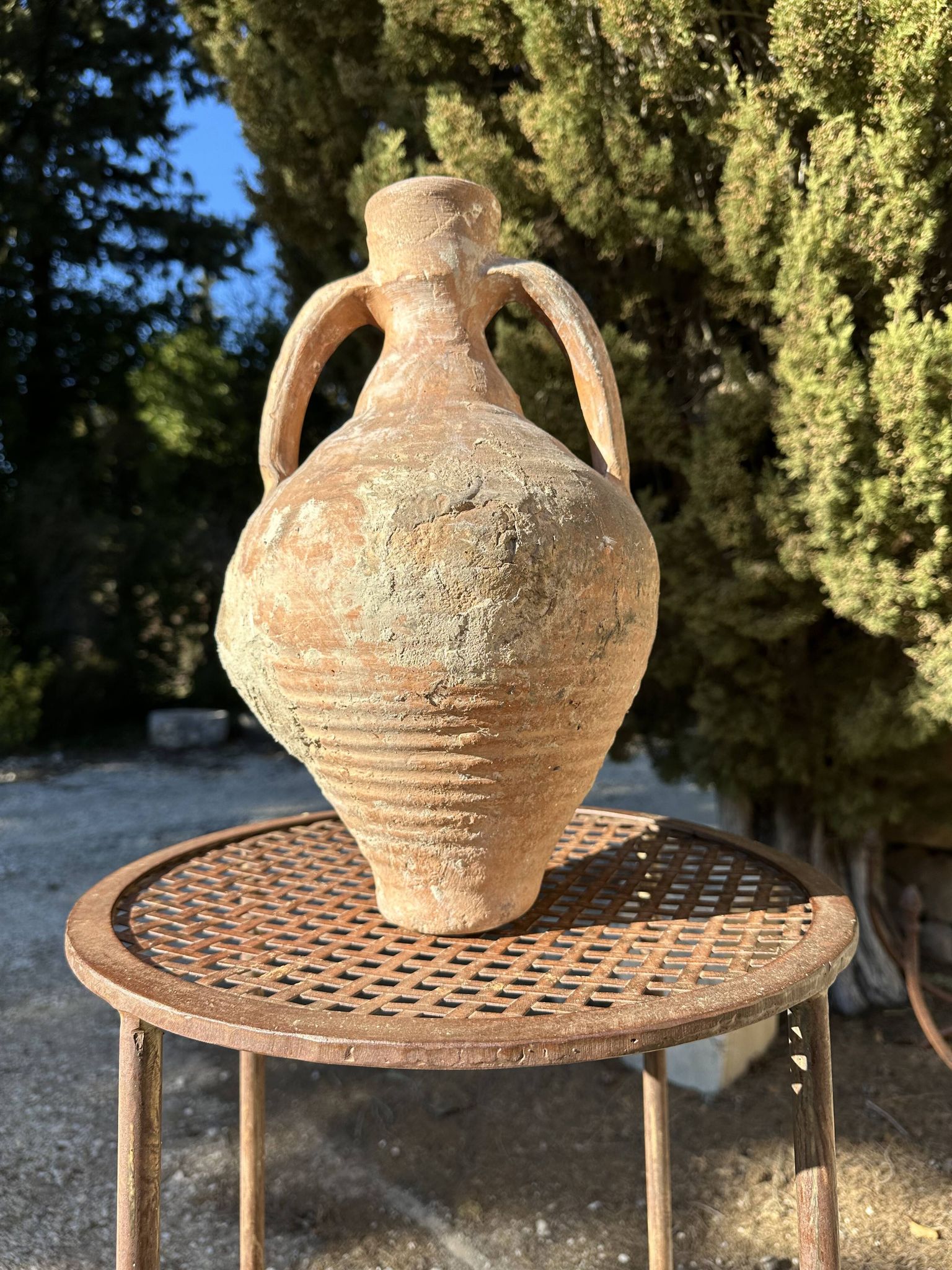Cruche cántaro en terre cuite ancien 19ème