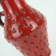 Italian mid century vase fratelli fanciullacci strawberry sgraffito decor 1960s 1970s