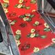 Fauteuil de camping vintage toile fleuri
