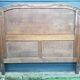 1950s solid oak headboard