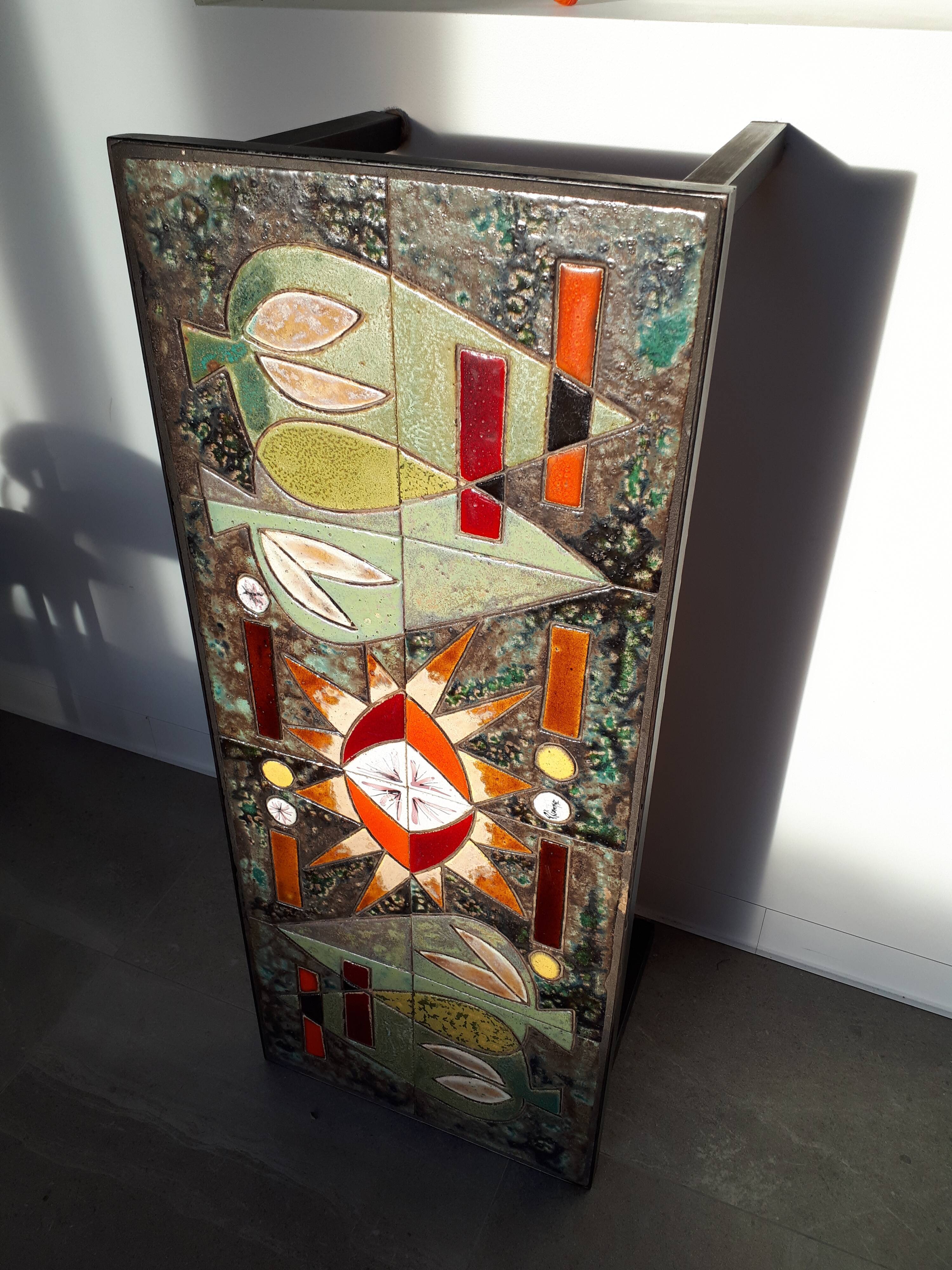 Ceramic coffee table by Corroyez 60