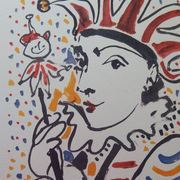 Pablo PICASSO : Carnaval - Le Fou, Lithographie signée