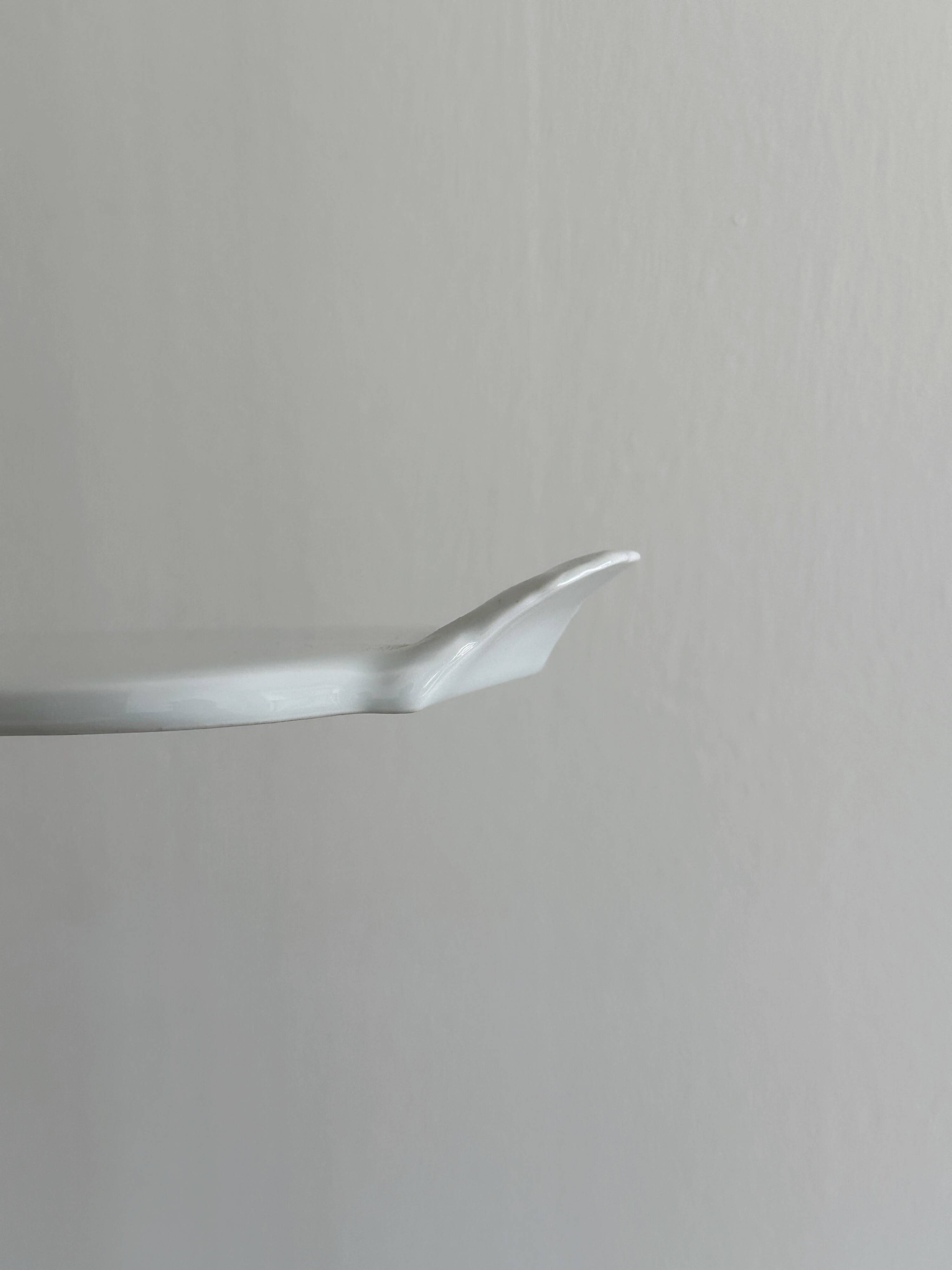 White porcelain foie gras dish