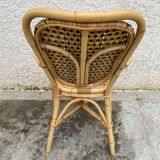 Paire de chaises en rotin