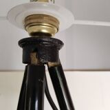 Reading floor lamp on black tripod tripod Christian Ghion style
