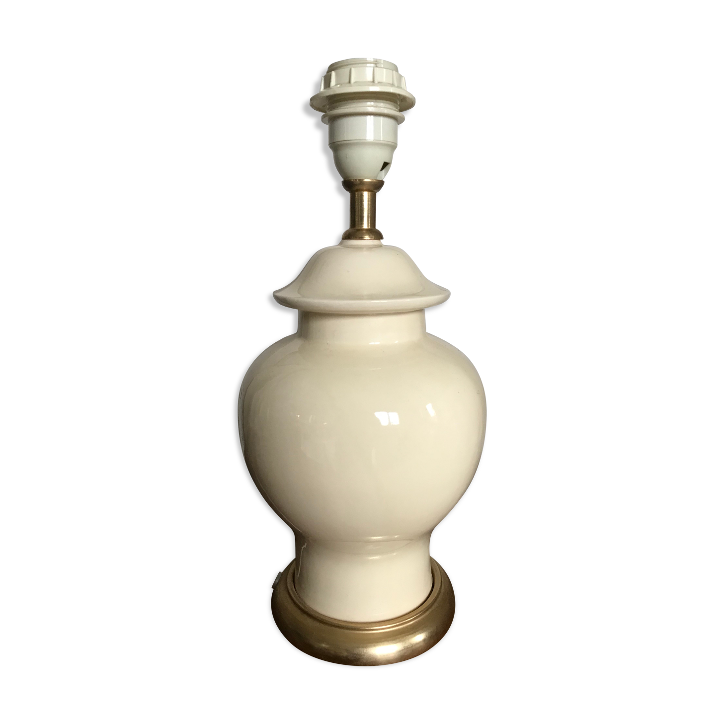 Vintage ceramic lamp foot